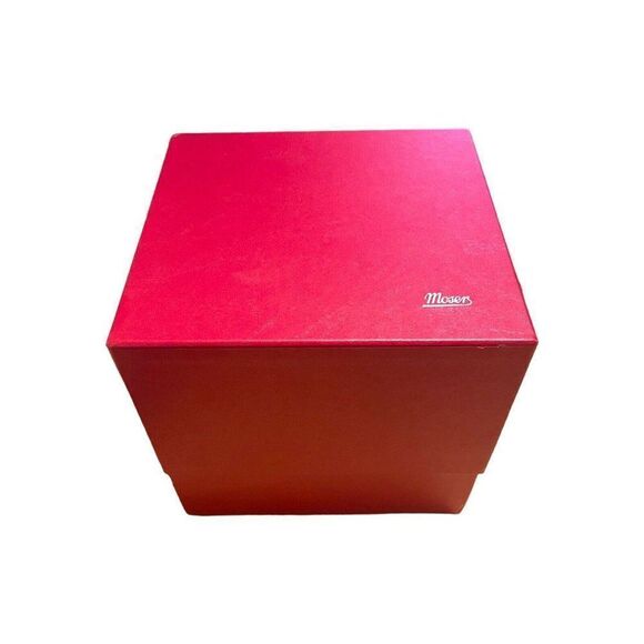 Moser Large Red Decanter Pebbles Empty Box Insert Storage 10”x9.25”x9.75” Gift - Picture 1 of 10